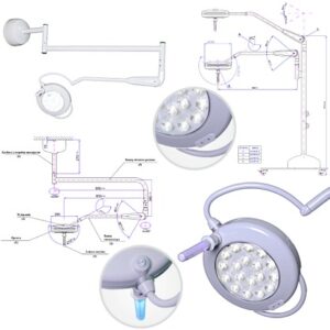 Lampade da visita a Led - Solis 30 / 60 / 130 per attività ambulatoriali